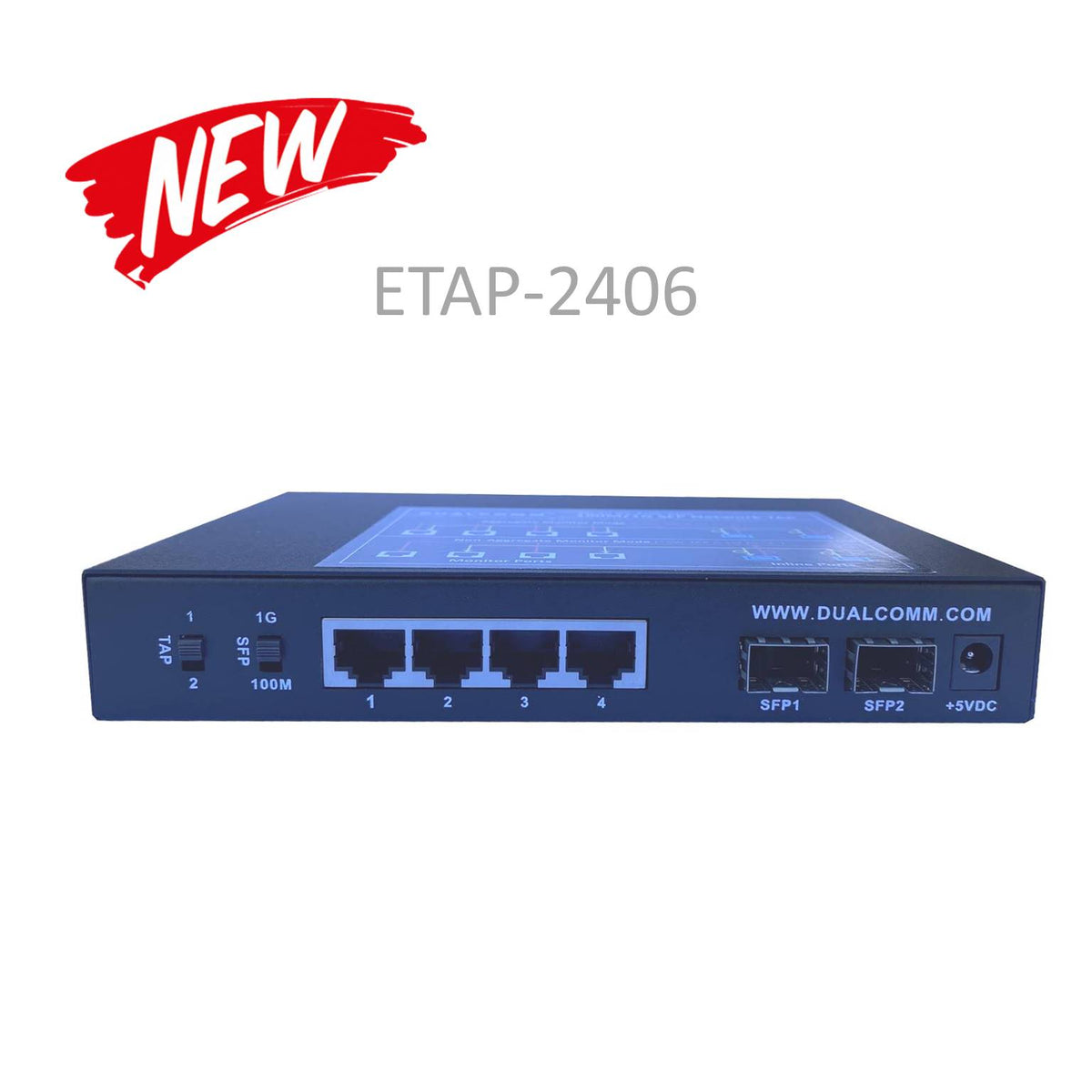 Zero-Delay 100M/1G SFP Network TAP